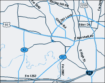 Map to Our Facilities